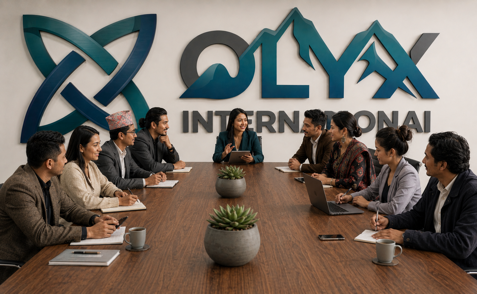 OLYX team presentation on Nepalese entrepreneurship